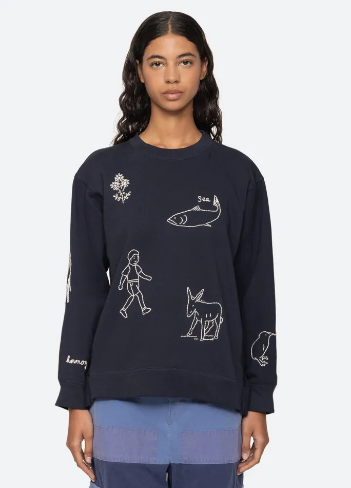 Sea New York Tops Demi Sweatshirt Navy 8211 Women