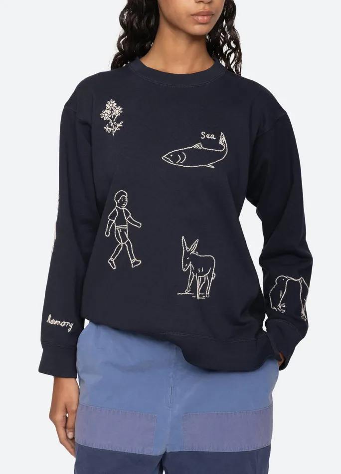 Sea New York Tops Demi Sweatshirt Navy 8211 Women