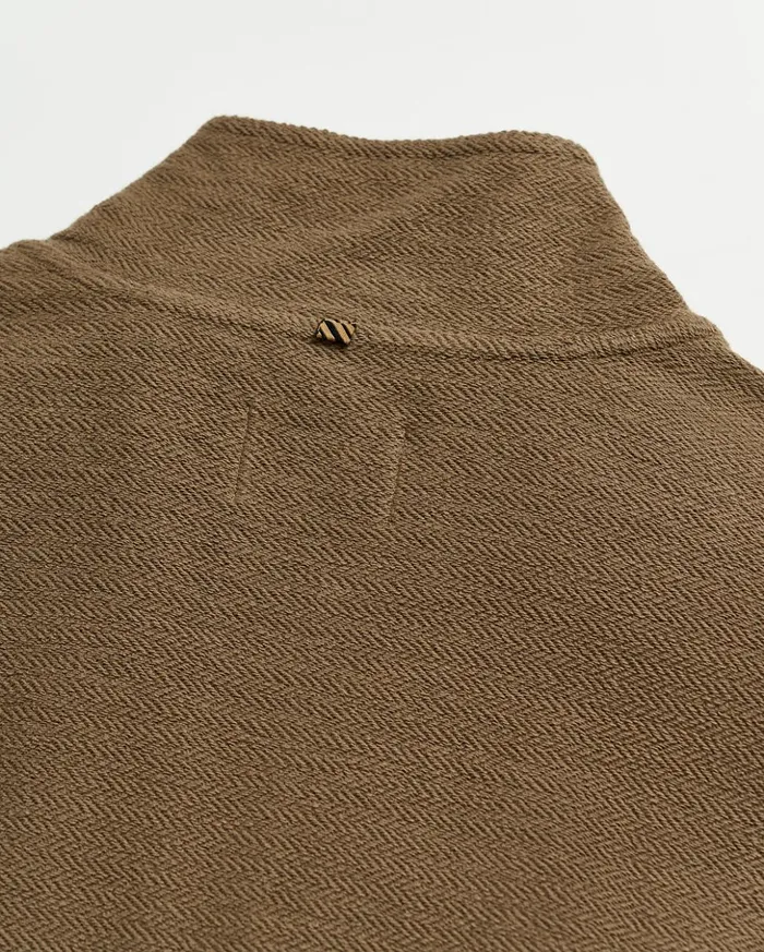 Sweaters and Sweatshirts Men Billy Reid Herringbone Half Zip Moss Green