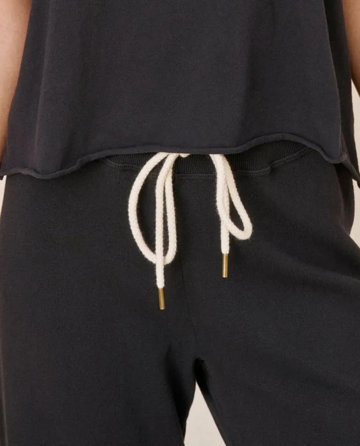 Tees and Sweats The Great The Wide Leg Cropped Sweatpant
