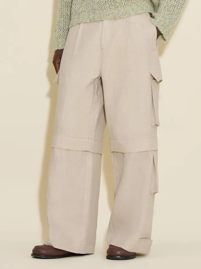 Trousers and Shorts Men Holzweiler Ebbi Linen Mix Trousers Sand