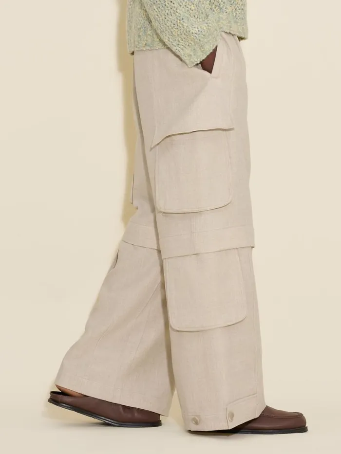 Trousers and Shorts Men Holzweiler Ebbi Linen Mix Trousers Sand