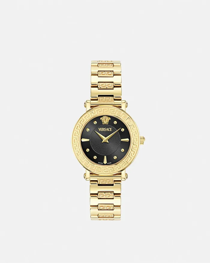 Watches Women Versace Greca Sphere Watch Gold