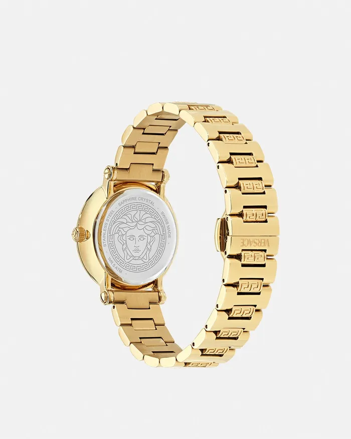Watches Women Versace Greca Sphere Watch Gold