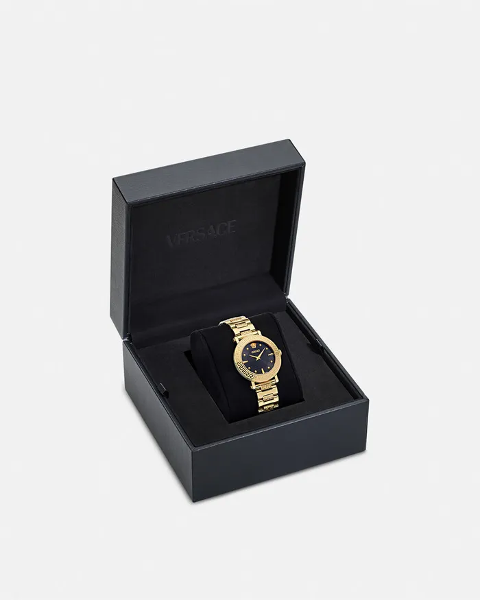 Watches Women Versace Greca Sphere Watch Gold