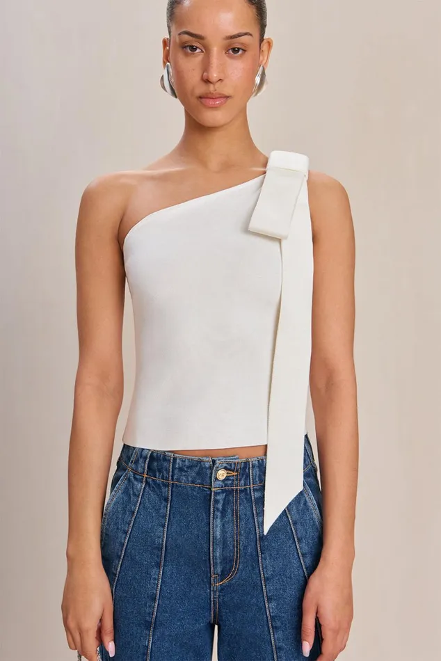 Women Cult Gaia Knits NOMI KNIT TOP 8211 OFF WHITE