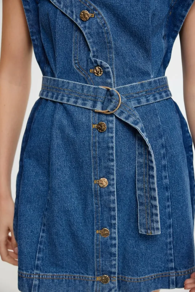 Women GLENFERN MINI DRESS Indigo Acler Denim Dresses