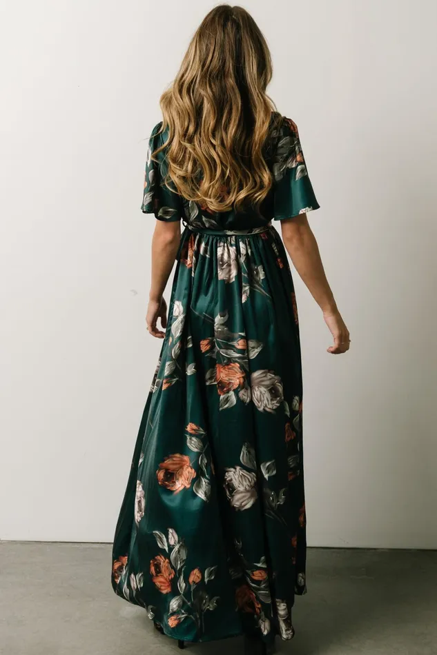 Women Mother Of The Bride Baltic Born Sicily Satin Maxi Dress Deep Topaz Floral Women Mother Of The Bride Baltic Born Sicily Satin Maxi Dress Deep Topaz Floral