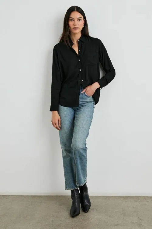Women Rails Tops Wren Shirt Black Women Rails Tops Wren Shirt Black