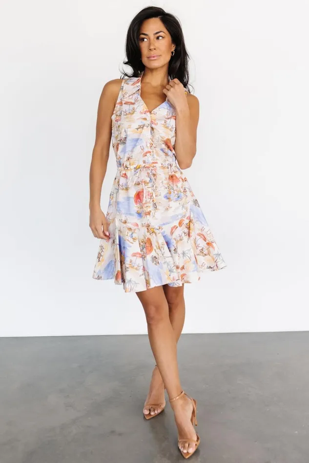 Women Short Dresses Baltic Born Cassis Short Dress Multi Print
