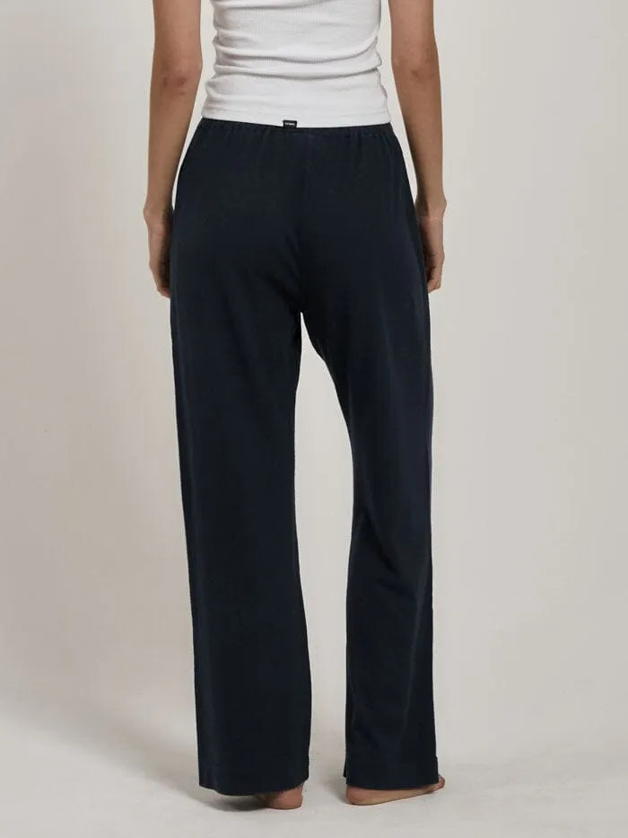 Womens Hemp Full Length Pant Petrol Thrills Pants