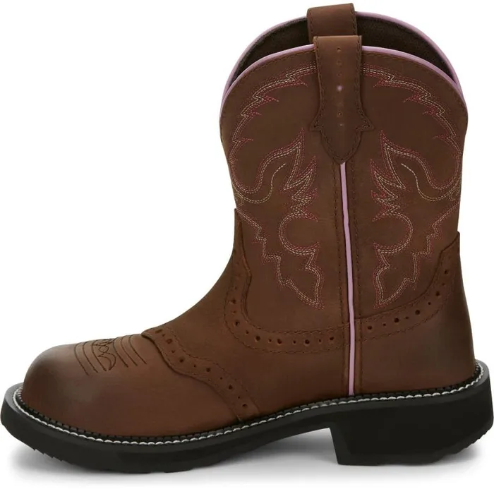 Work Women Justin Boots Wanette 8034 Steel Toe Waterproof Work Boot Aged Bark 040brown041