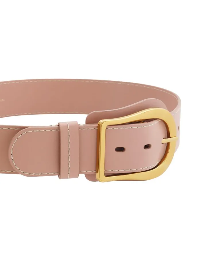 Zimmermann Belts Wide Leather Belt 40 Rose 8211 Women