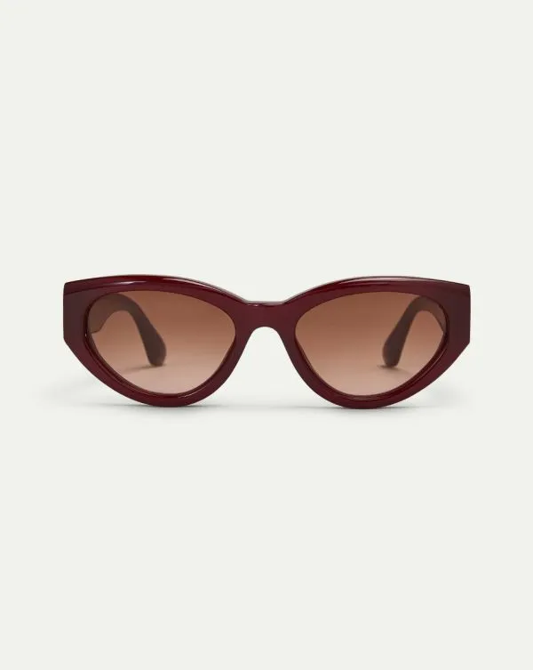 06 Sunglasses Burgundy Women Veronica Beard Accessories