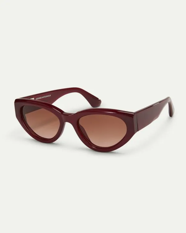 06 Sunglasses Burgundy Women Veronica Beard Accessories