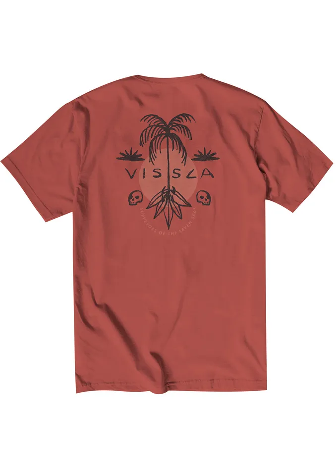 Above And Below Organic Tee Rusty Red Men Premium Tees Vissla