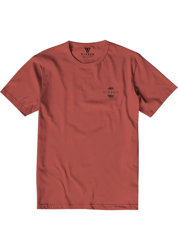 Above And Below Organic Tee Rusty Red Men Premium Tees Vissla