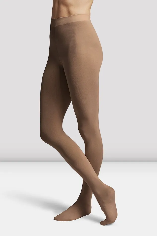 Accessories Bloch Ladies Footed Tights Coffee Tights