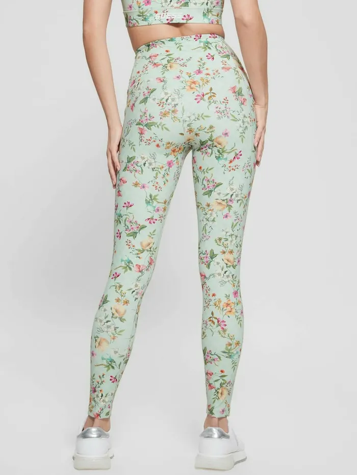 Activewear Eco Davina Printed Leggings Acqua Field Flower 8211 GUESS Women Activewear Eco Davina Printed Leggings Acqua Field Flower 8211 GUESS Women