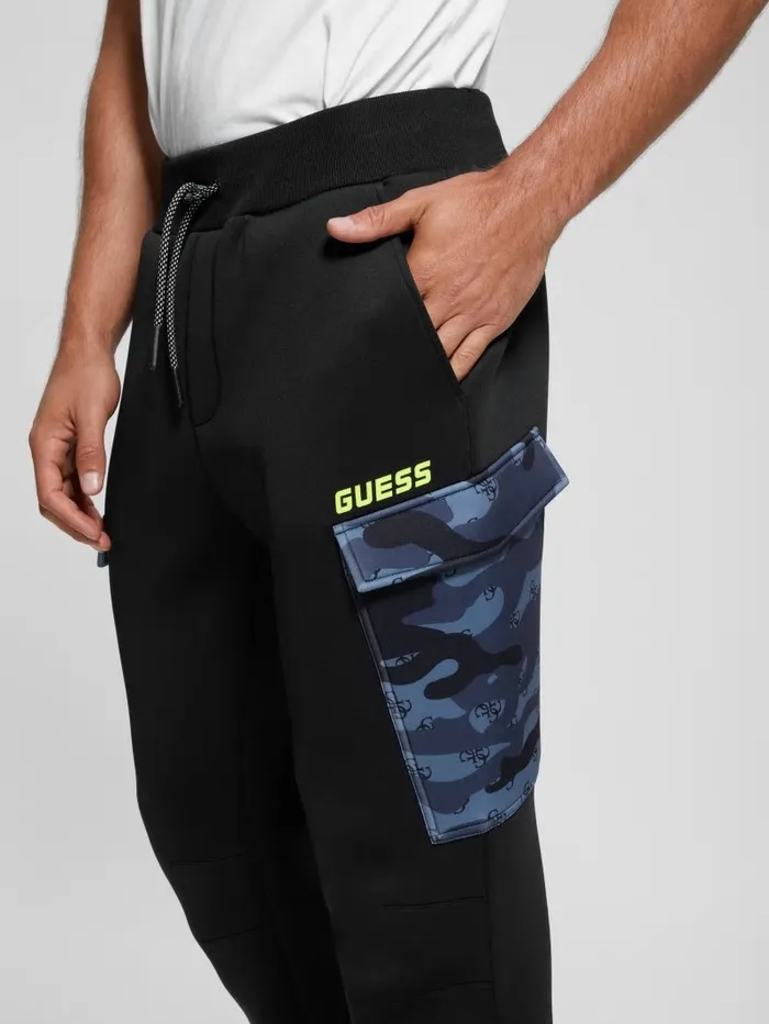 Activewear Men Derych Cargo Pants Black GUESS