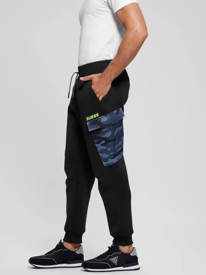 Activewear Men Derych Cargo Pants Black GUESS