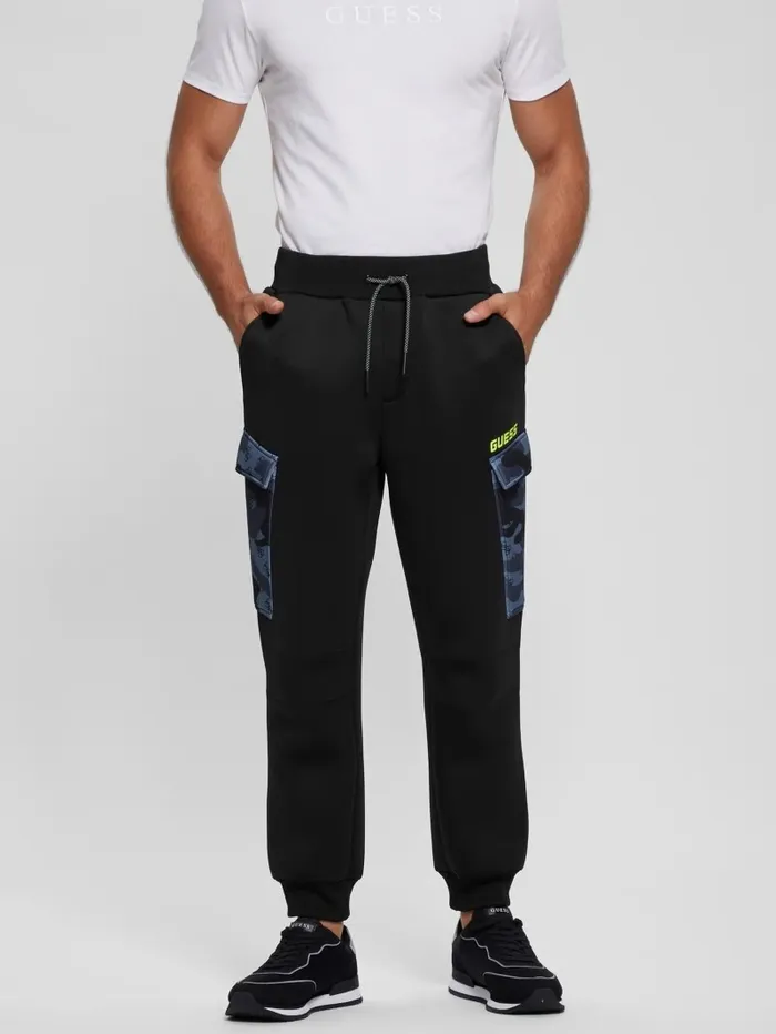 Activewear Men Derych Cargo Pants Black GUESS