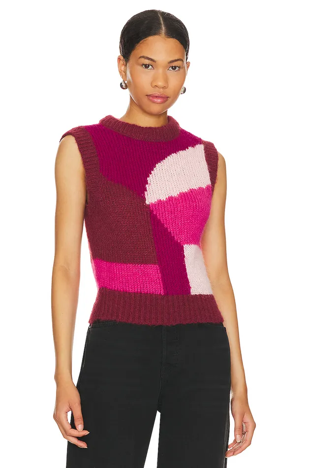 Adiel Knit Vest Pink Multi Women Lovers and Friends Sweaters and Knits Adiel Knit Vest Pink Multi Women Lovers and Friends Sweaters and Knits