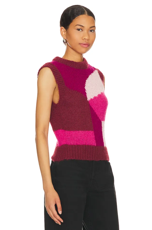 Adiel Knit Vest Pink Multi Women Lovers and Friends Sweaters and Knits Adiel Knit Vest Pink Multi Women Lovers and Friends Sweaters and Knits