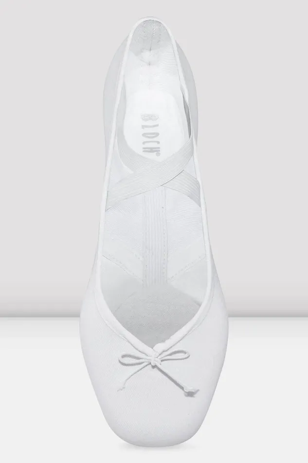 Adult Ballet Bloch Mens Perfectus Canvas Ballet Shoes White Canvas