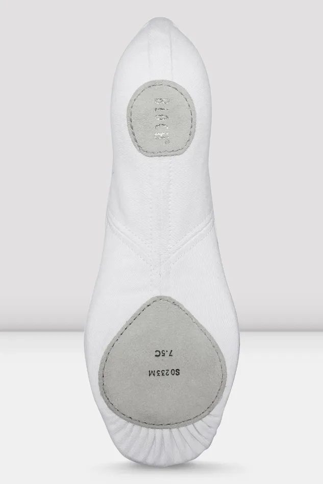 Adult Ballet Bloch Mens Perfectus Canvas Ballet Shoes White Canvas