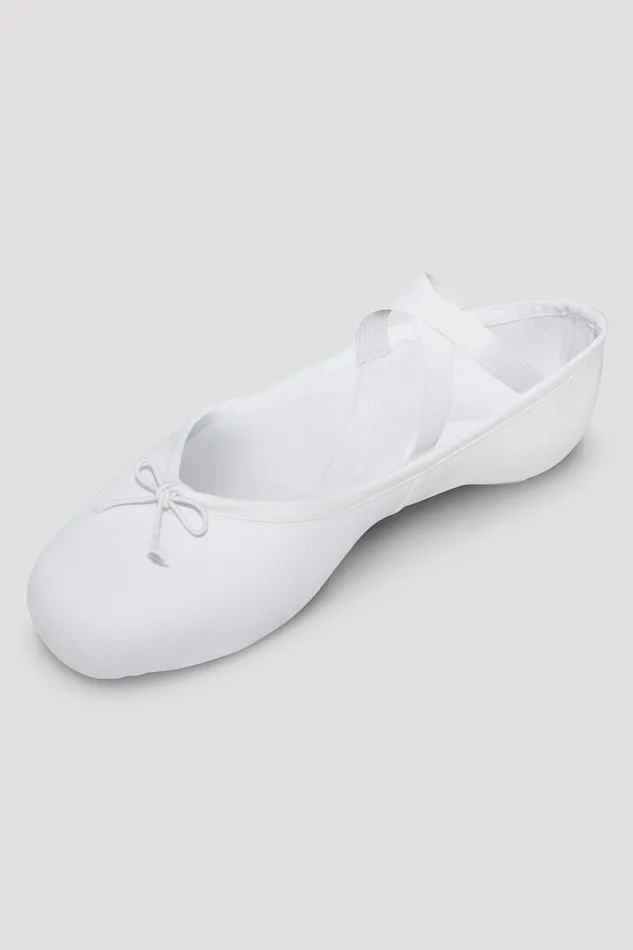 Adult Ballet Bloch Mens Perfectus Canvas Ballet Shoes White Canvas