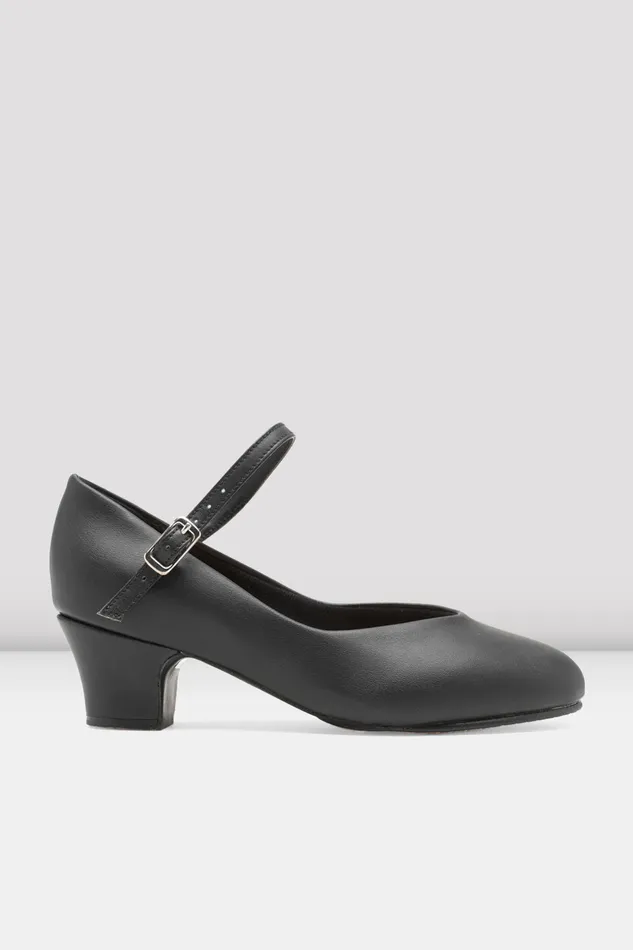 Adult Bloch Ladies BroadwayLo Character Shoes Black Synthetic Leather Character