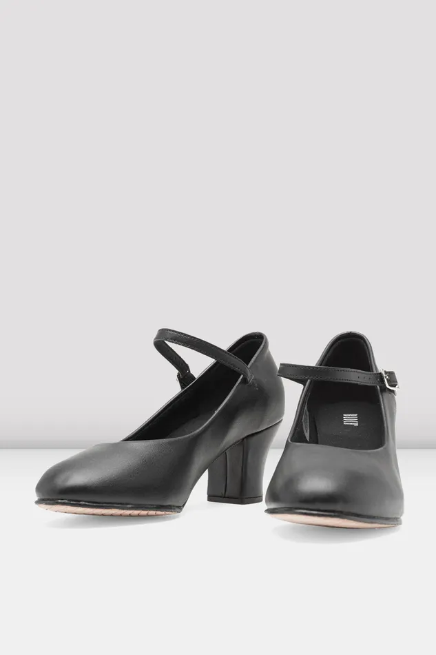 Adult Bloch Ladies BroadwayLo Character Shoes Black Synthetic Leather Character