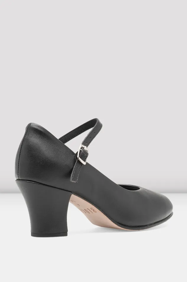 Adult Bloch Ladies BroadwayLo Character Shoes Black Synthetic Leather Character