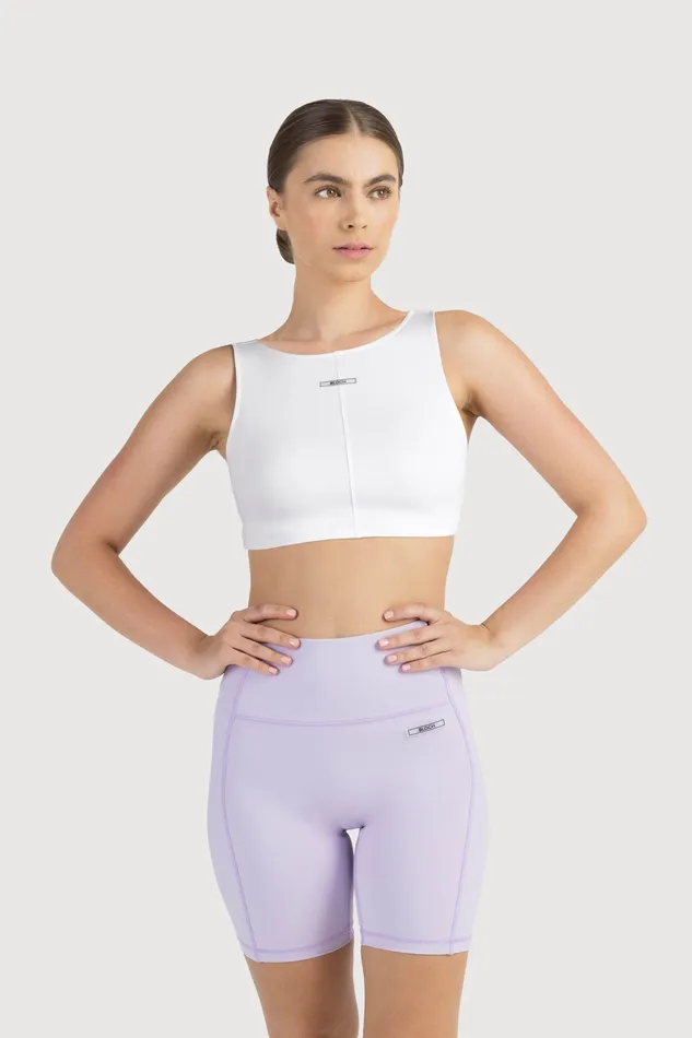 Adult Bloch Technique High Neck Crop Off White Tops Bloch