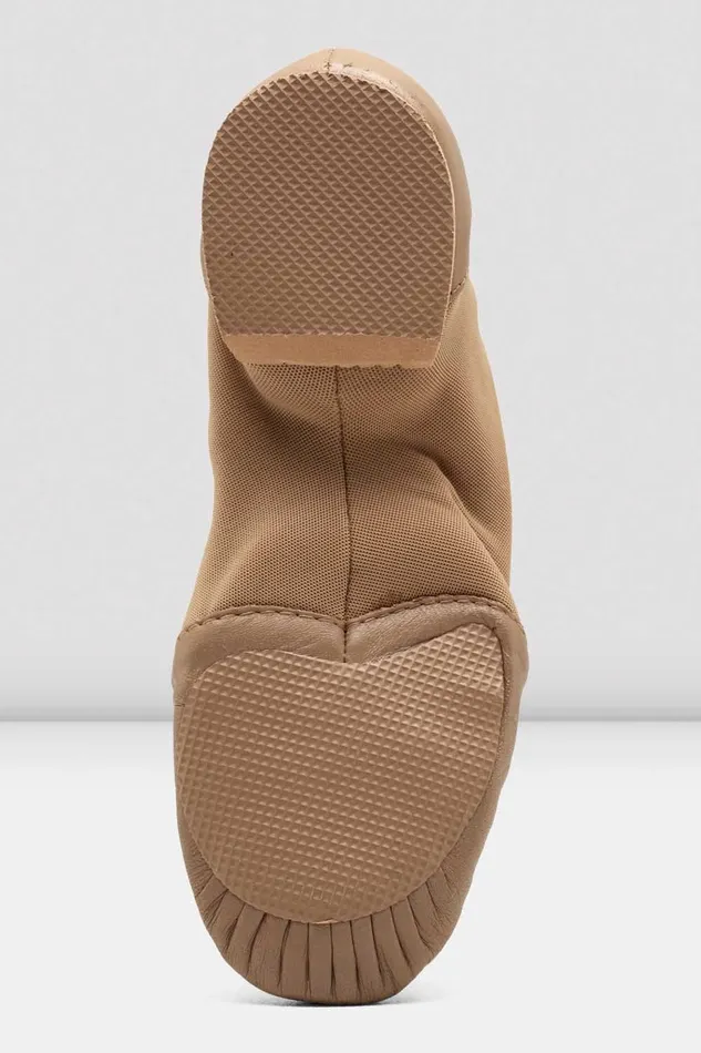 Adult Ladies NeoFlex Slip On Leather Jazz Shoes Tan Leather Jazz Bloch
