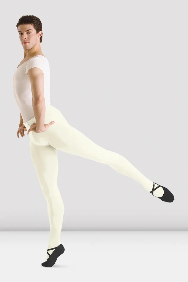 Adult MensBoys Footed Tights Stage White Pants and Leggings Bloch