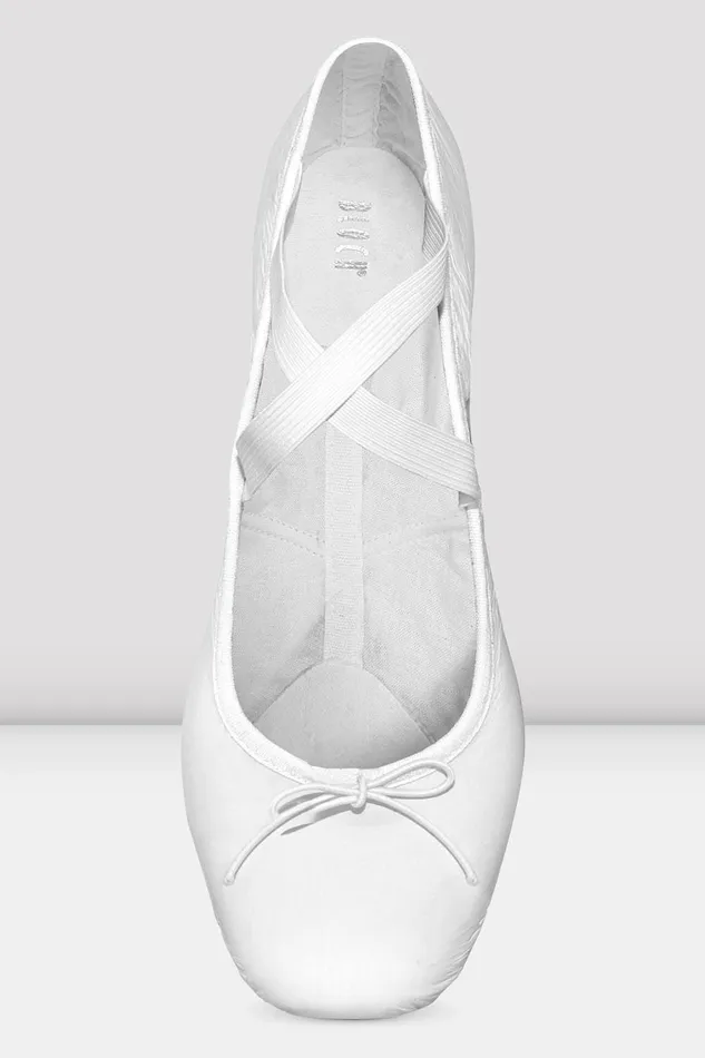 Adult Mens Precision Leather Ballet Shoes White Leather Mens Bloch
