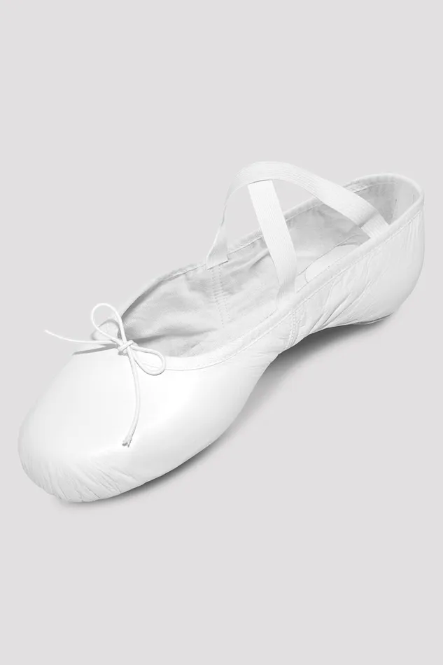Adult Mens Precision Leather Ballet Shoes White Leather Mens Bloch