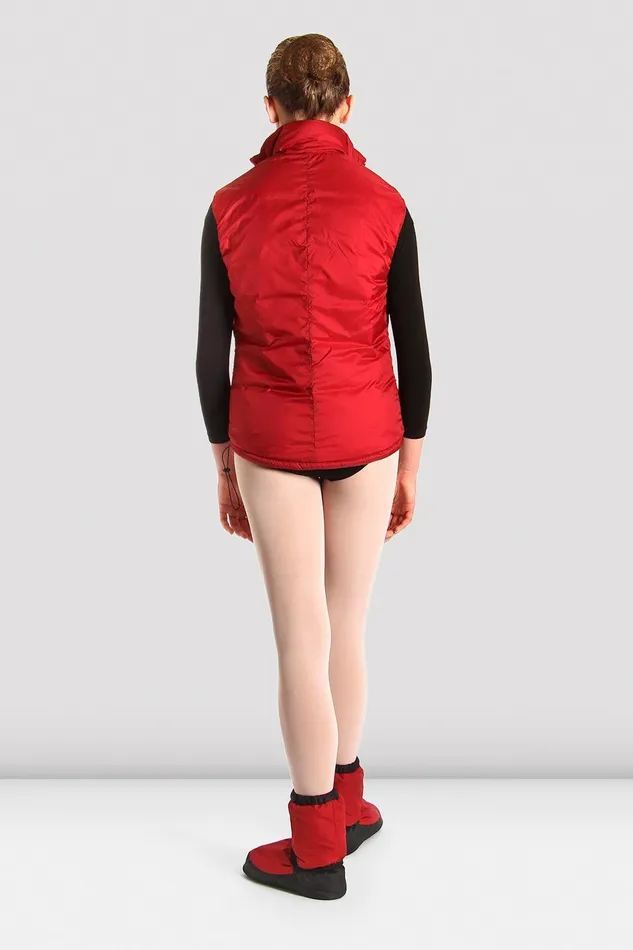 Adult Reversible Warm Up Vest Red Tops Bloch Adult