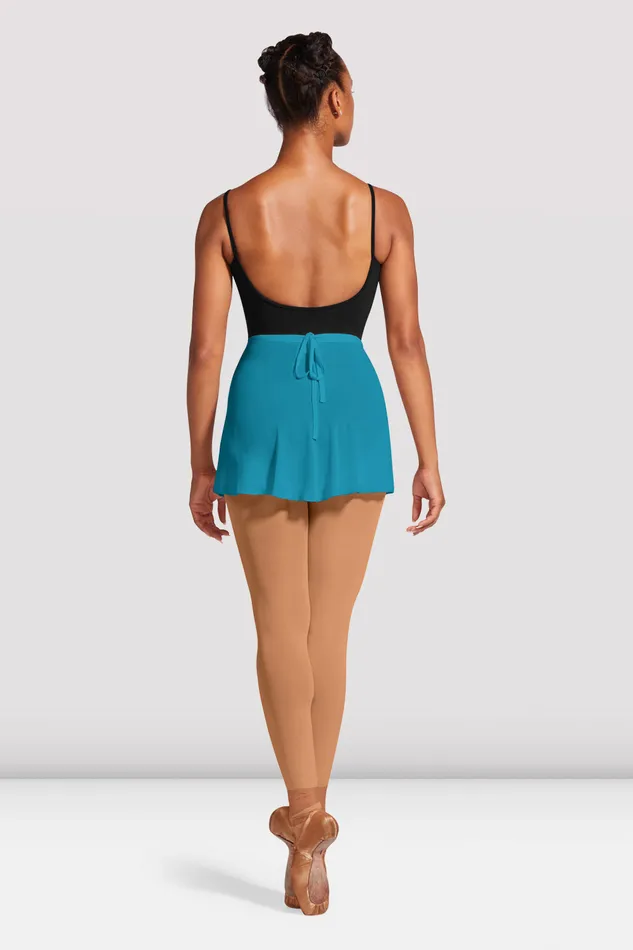 Adult Skirts and Tutus Bloch Ladies Vera Wrap Ballet Skirt Turquoise