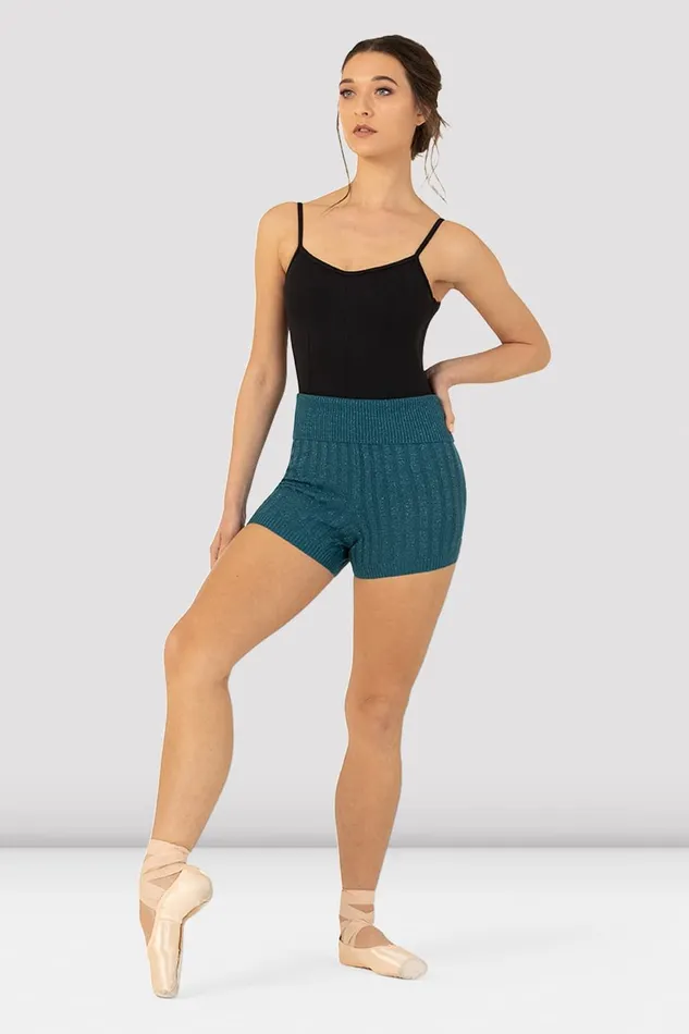 Adult Warmups Bloch Ladies Eira Knit Short Deep Teal