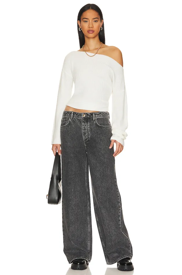 Alayah Off Shoulder Sweater White Women Lovers and Friends Sweaters and Knits Alayah Off Shoulder Sweater White Women Lovers and Friends Sweaters and Knits