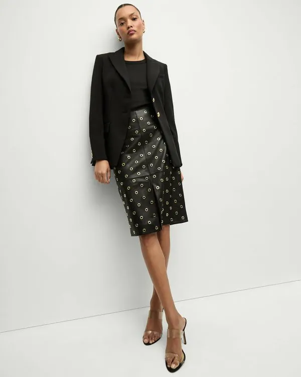 Anderson Leather Grommet Skirt Blackandgold Women Veronica Beard Skirts and Shorts Anderson Leather Grommet Skirt Blackandgold Women Veronica Beard Skirts and Shorts