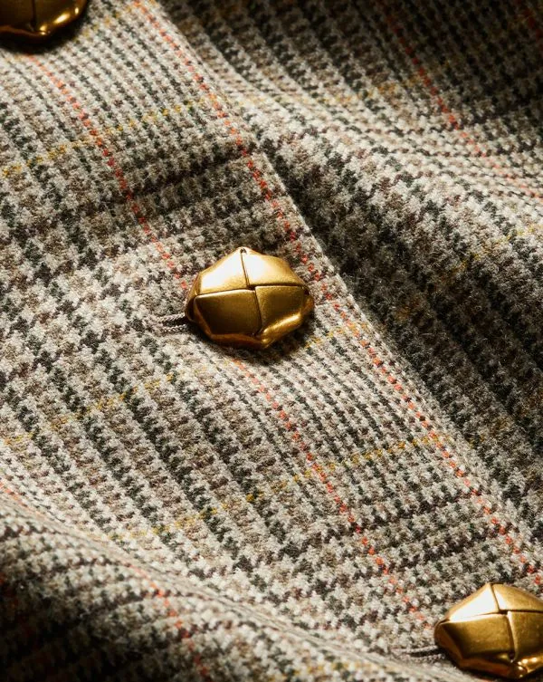 Andrea Plaid Jacket Russet Multi Women Veronica Beard Jackets and Outerwear