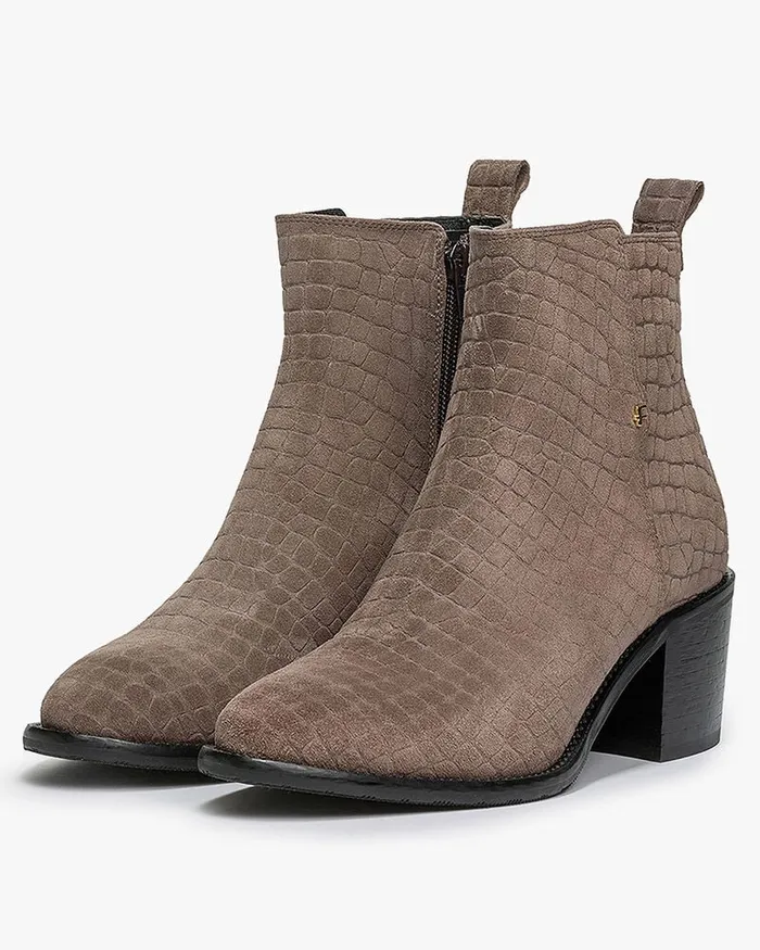 Ankle Boots Women Floris Van Bommel Chiusi 0202 Suede