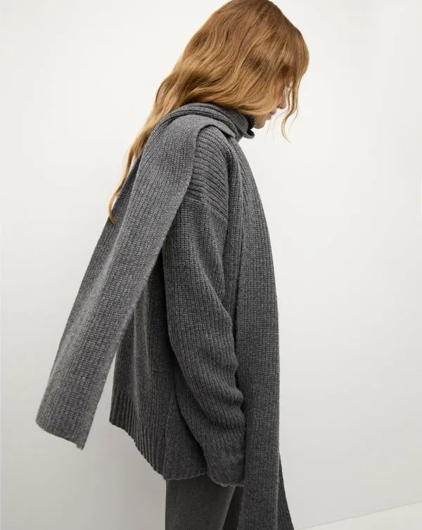 Annalise Merino Cashmere Cardigan Charcoal Women Veronica Beard Sweaters Annalise Merino Cashmere Cardigan Charcoal Women Veronica Beard Sweaters