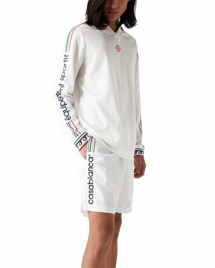 Aprs Sport Men Casablanca Paris Jacquard Monogram Football Shorts