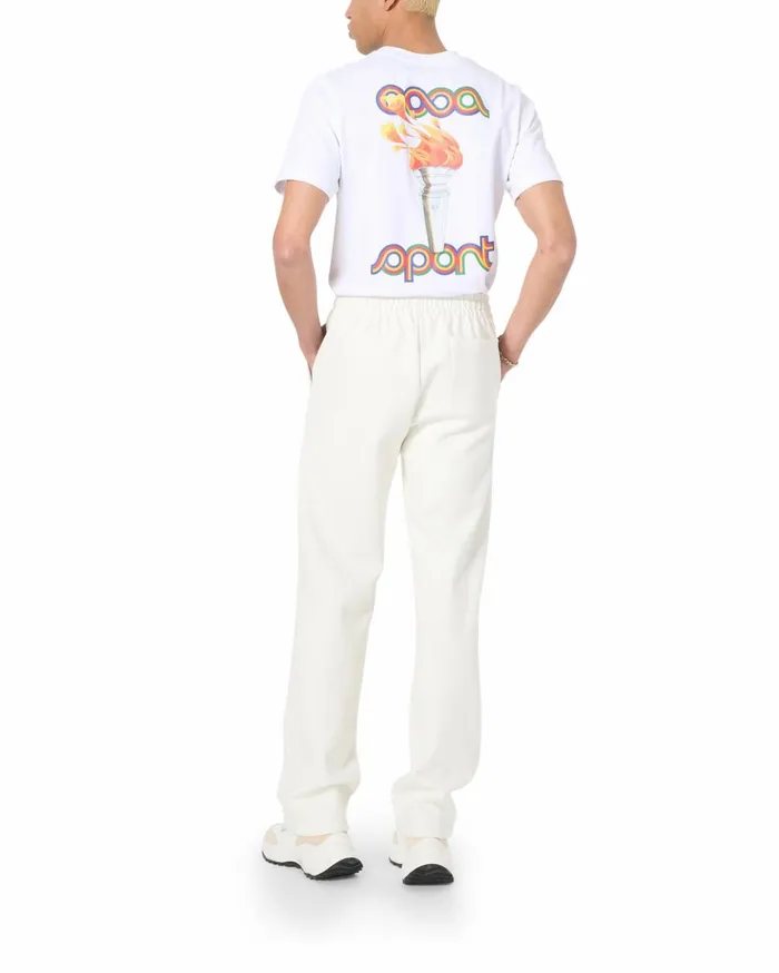 Aprs Sport Men Casablanca Paris Pintuck Logo Joggers Aprs Sport Men Casablanca Paris Pintuck Logo Joggers