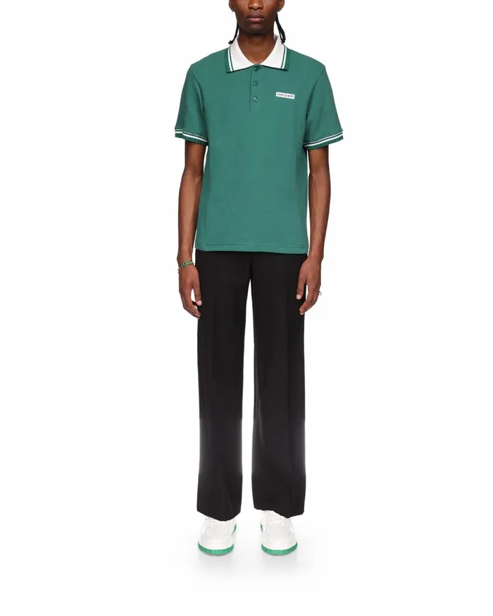 Aprs Sport Men Casablanca Paris Pique Polo Shirt Aprs Sport Men Casablanca Paris Pique Polo Shirt